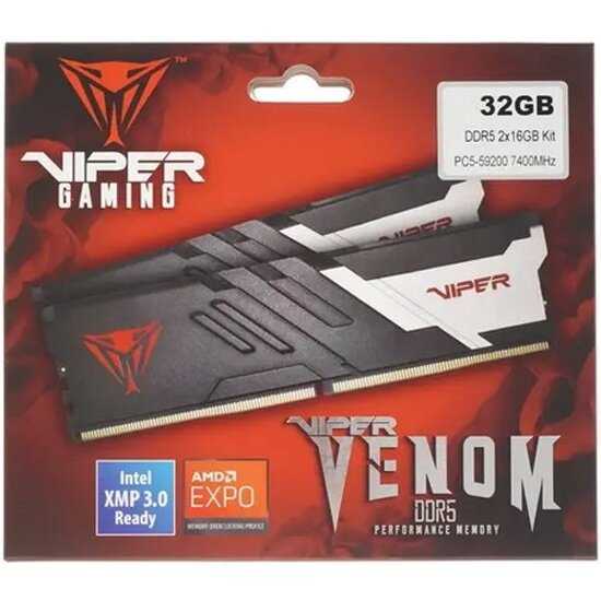 Оперативная память Patriot Memory VIPER Venom DDR5 (PVV532G740C36K) фотография 7