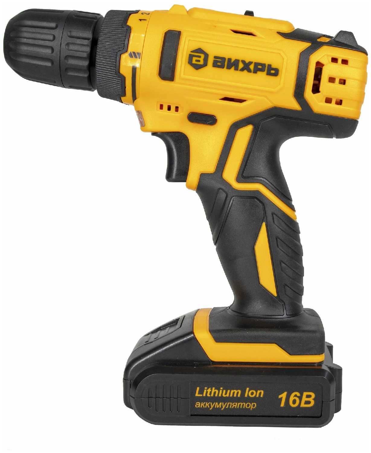 Дрель-шуруповерт аккумуляторная Вихрь ДА-16Л-2К (72/14/32)