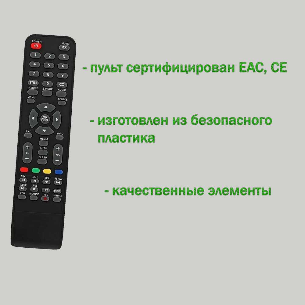 Пульт для телевизора Shivaki Пульт для телевизора (2200-ED00SHIV) фотография 13