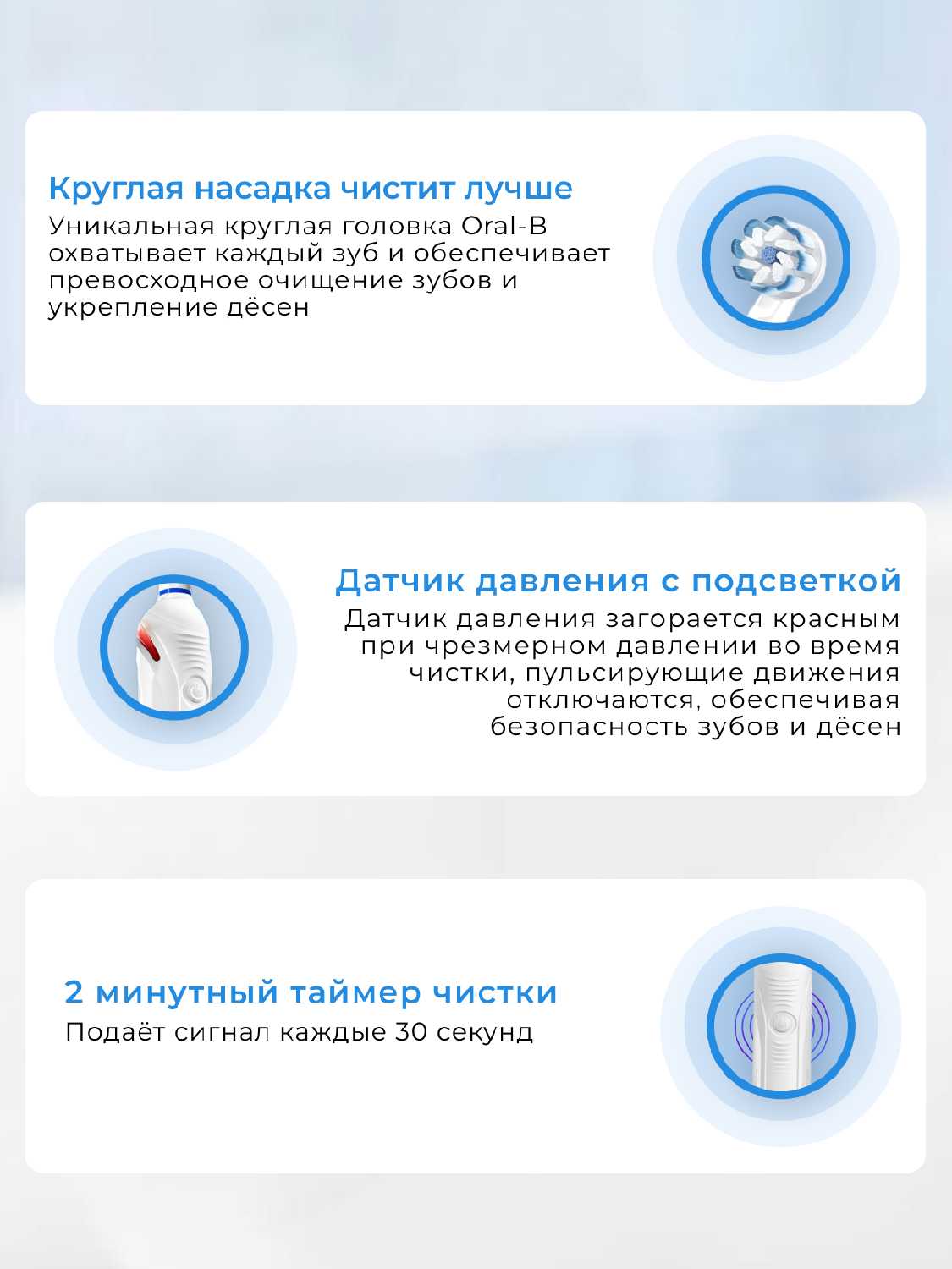 Льтразвуковая электрическая зубная щетка Oral B Pro 4000 3D Smartseries фотография 2