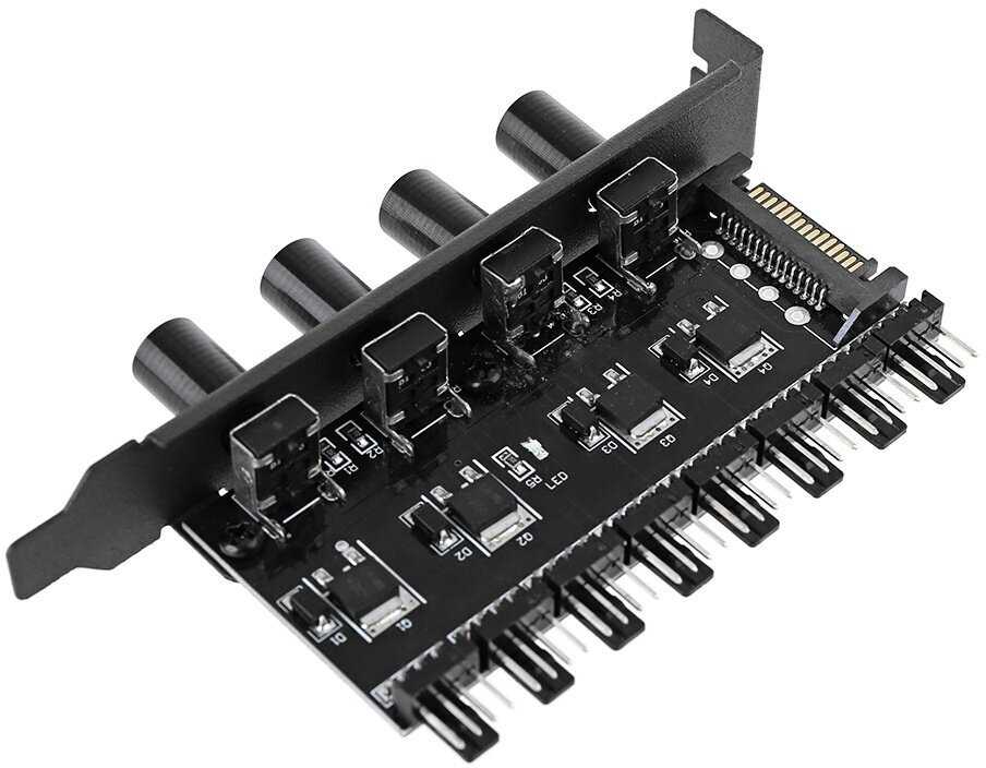 Контроллер скорости SATA Y 4-Pin (для восьми вентиляторов) фотография 5