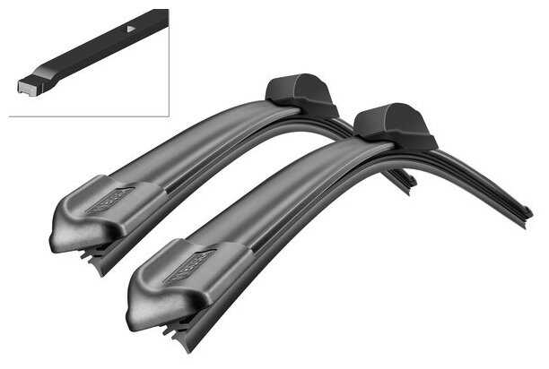 Щетка стеклоочистителя бескаркасная Bosch Aerotwin A173S, 2 шт.