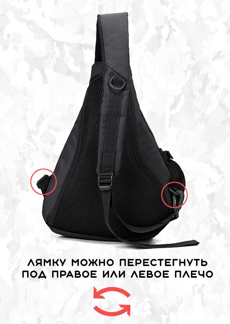 Рюкзак мужской на одной лямке фотография 15