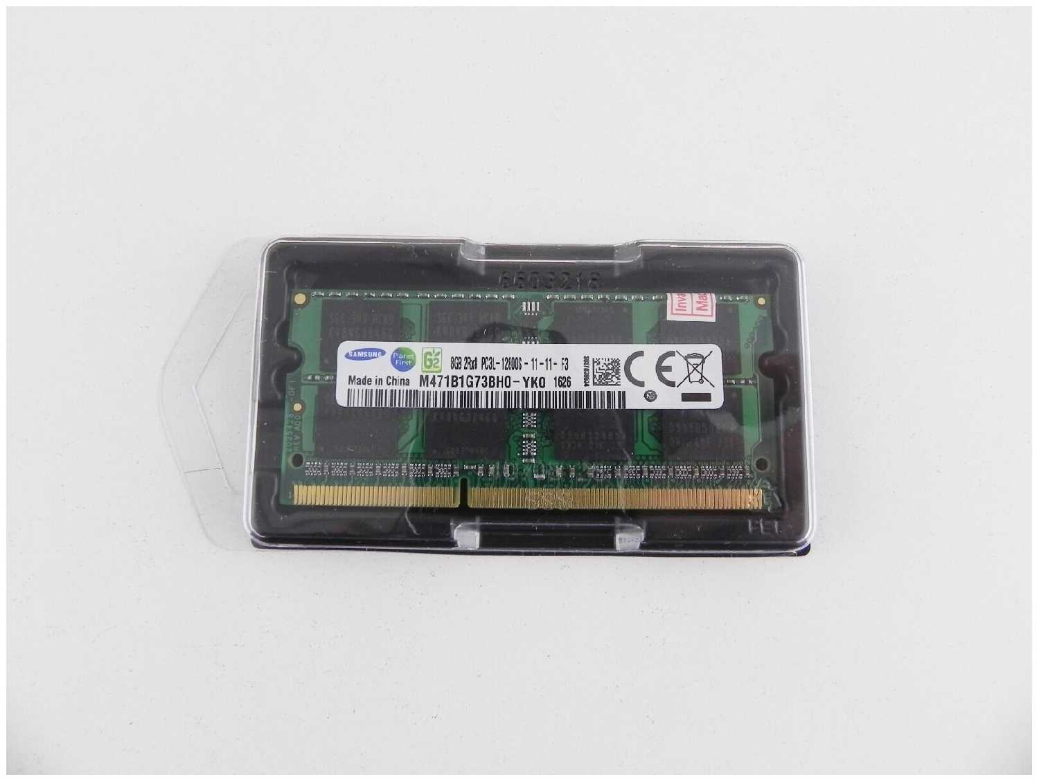 Оперативная память Samsung Basic 8 ГБ DDR3L SODIMM CL11 (M471B1G73BH0-YK0) фотография 8