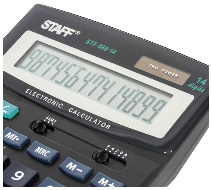 Калькулятор бухгалтерский STAFF STF-888-14 фотография 5