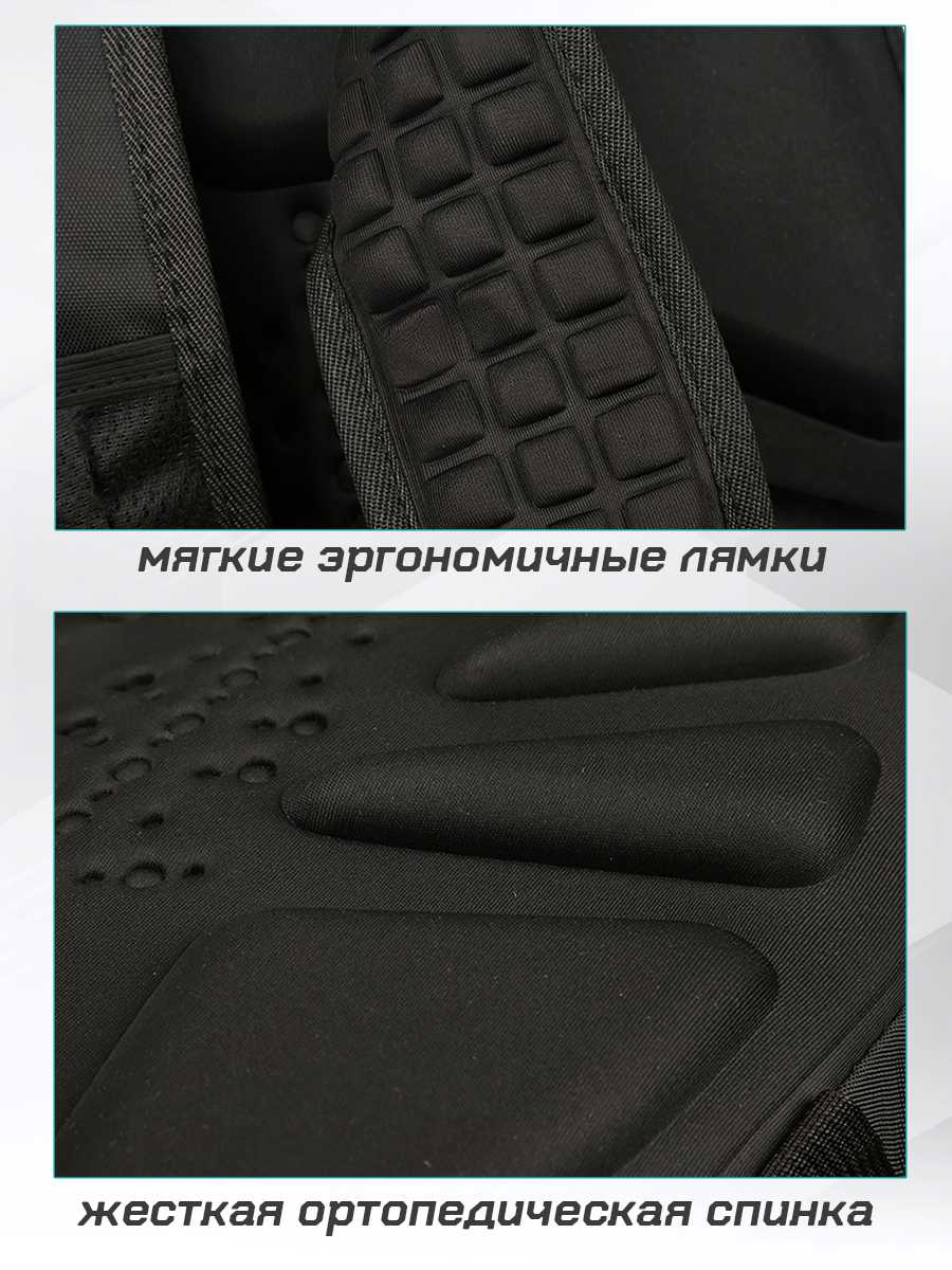 Рюкзак мужской городской школьный с кодовым замком и USB фотография 8