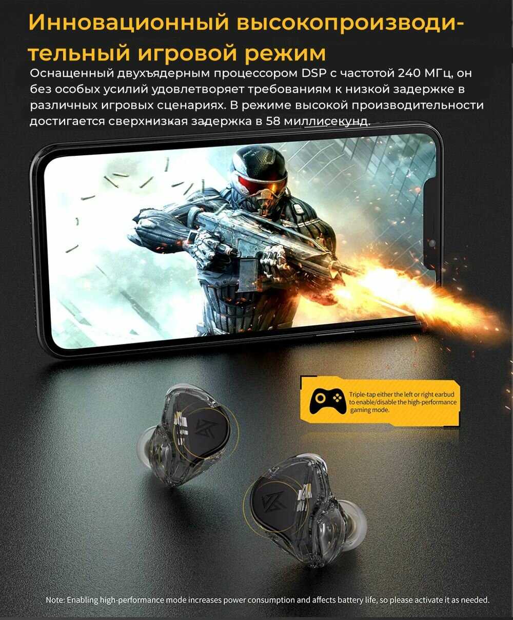 Беспроводные наушники KZ Acoustics VXS PRO фотография 7