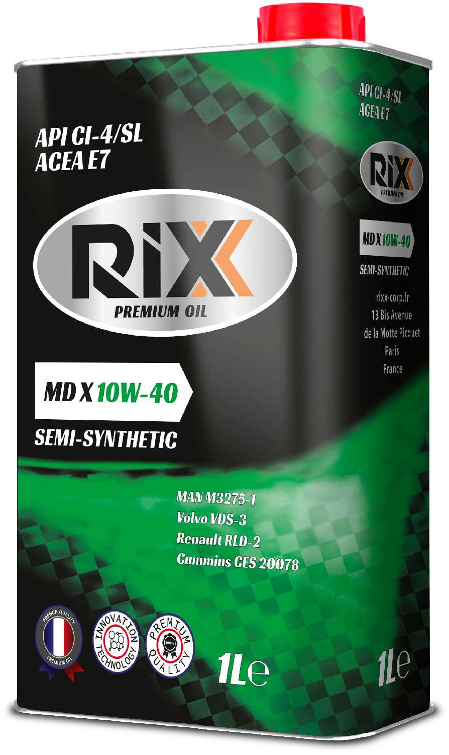 Полусинтетическое моторное масло RIXX MD X 10W-40 CI-4/SL E7