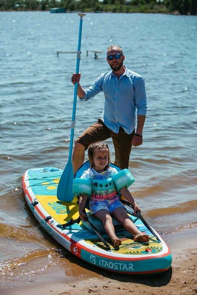 Сап борд надувной iTaoStar 11.0x34x6 Cat (335x86x15) фотография 30