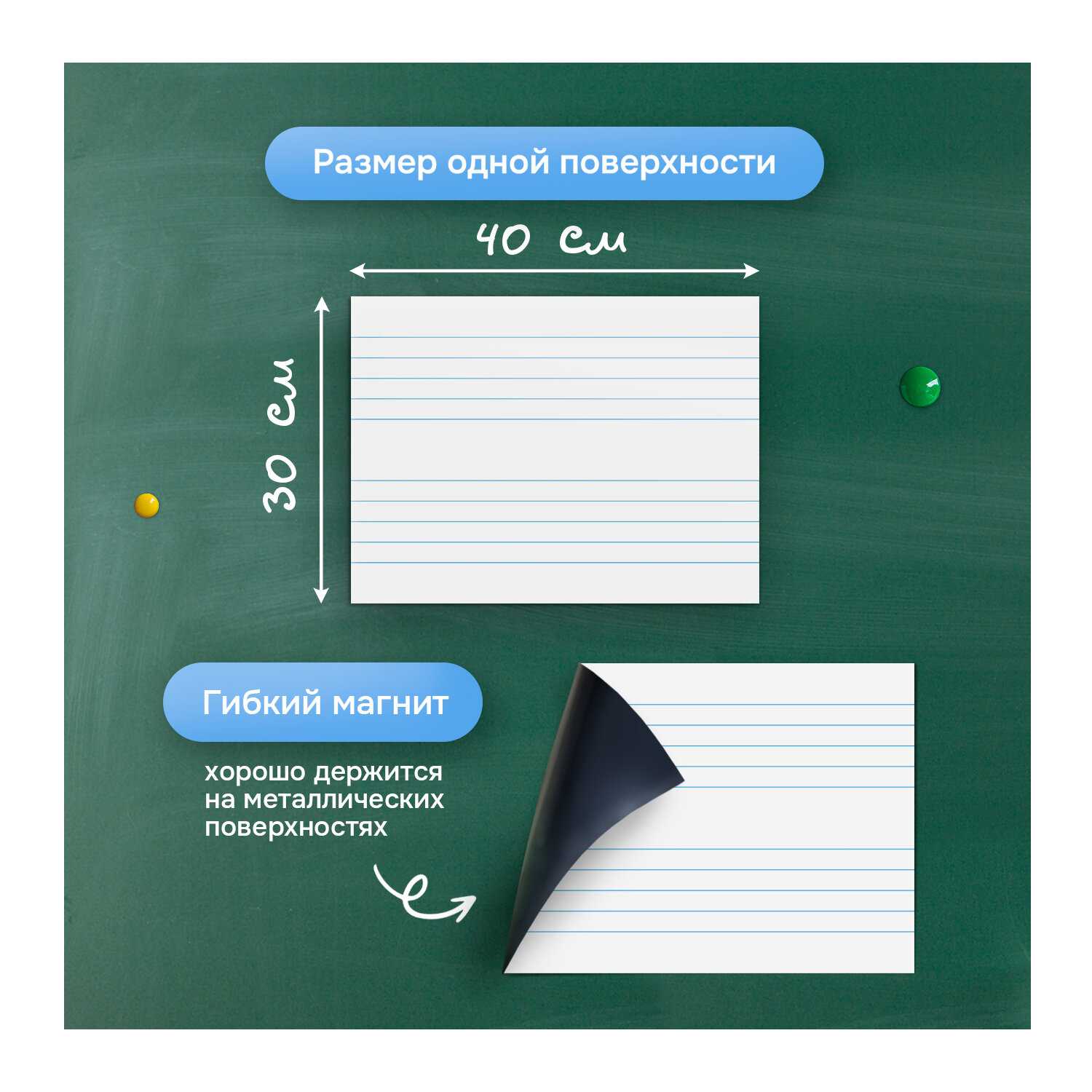 Разлиновка магнитная для школьной доски фотография 15