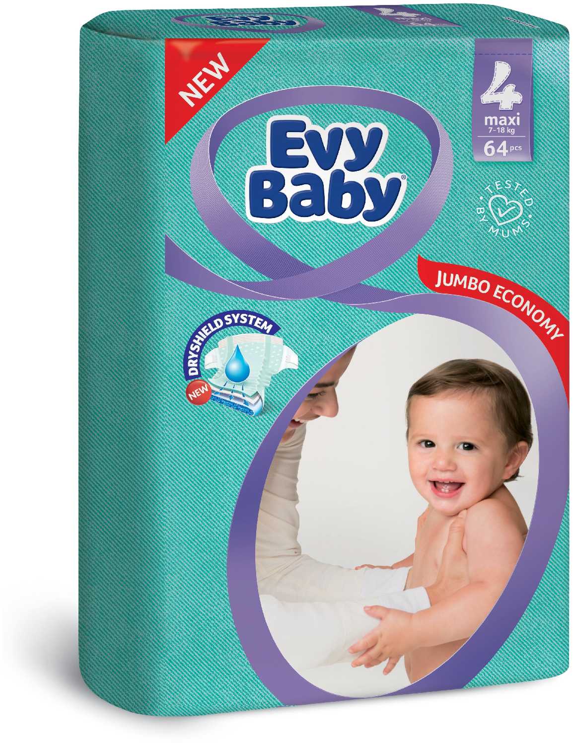 Evy Baby подгузники 4 (7-18 кг) фотография 1