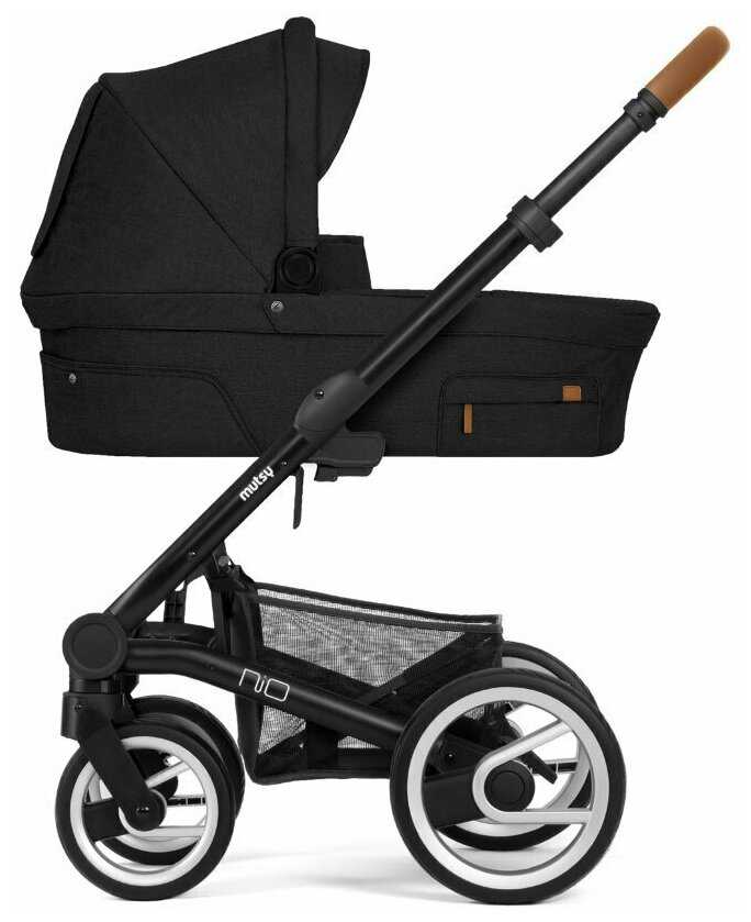Коляска 2в1 Mutsy Evo Urban Nomad Deep Navy на шасси Cognac grip black фотография 1