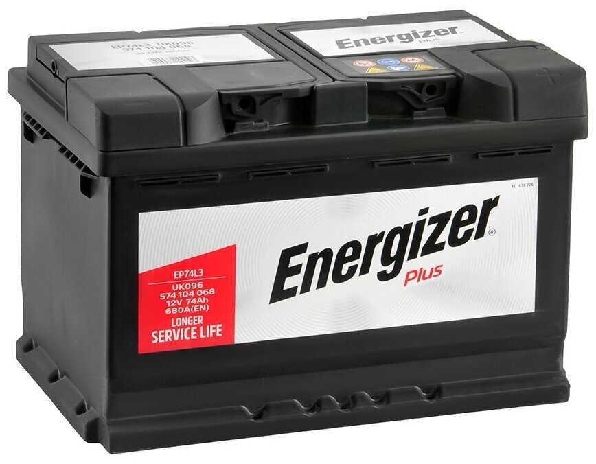 Автомобильный аккумулятор Energizer Plus EP74L3