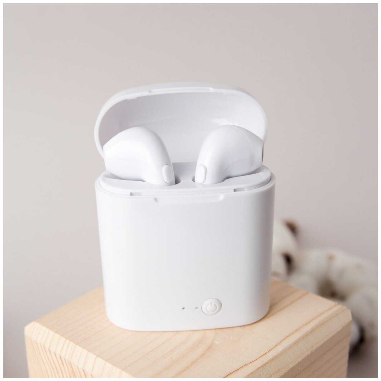 Беспроводные наушники Bluetooth True Wireless Stereo HBQ i7S (Белый) фотография 1