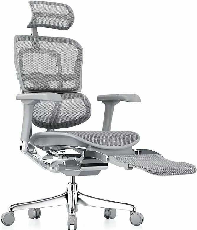 Кресло с подставкой для ног Comfort Ergohuman Elite 2 LT GY фотография 1