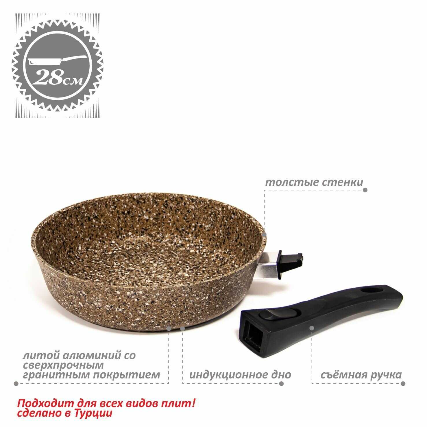 Сковорода Rashel Сковорода с антипригарным покрытием [26 см] фотография 3