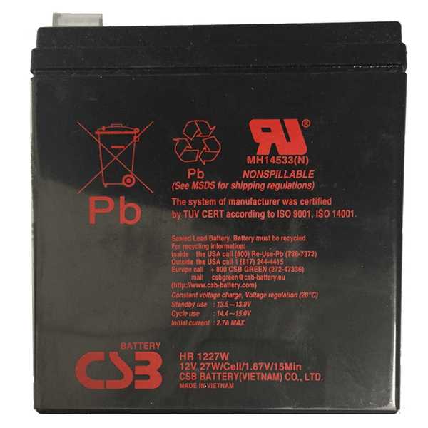 Аккумуляторная батарея CSB HR 1227W (12В) фотография 5