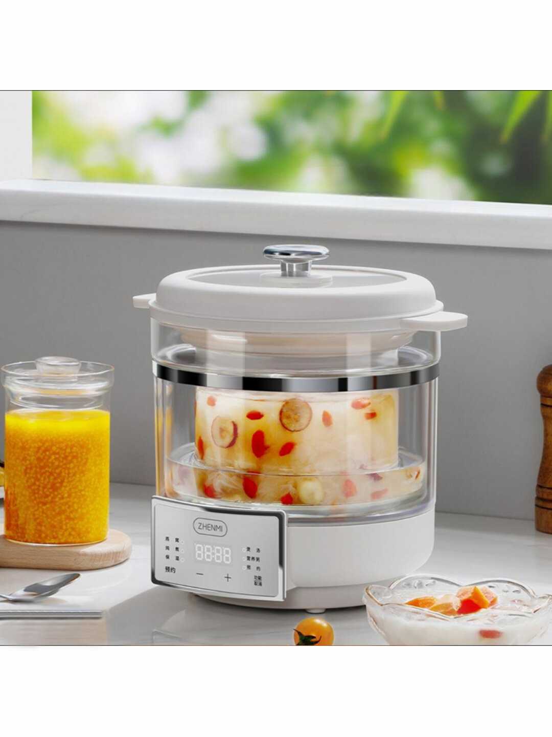 Многофункциональная электрическая кастрюля Xiaomi Zhenmi Visual Water-Proof Stew Pot (ZMDZ-006) фотография 7