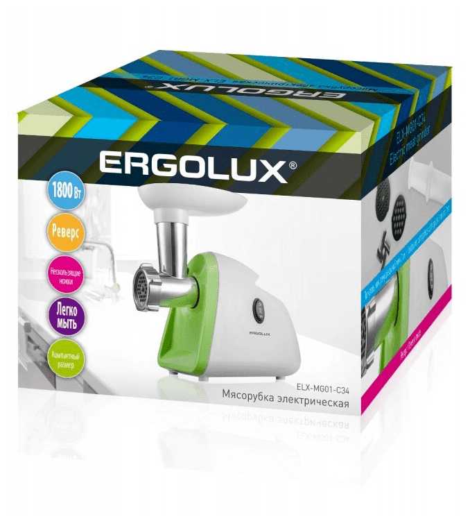 Мясорубка Ergolux elx-mg01-c34 фотография 4
