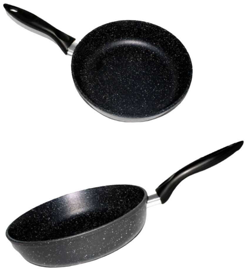 Сковорода Мрамор простая ручка, 26 см 