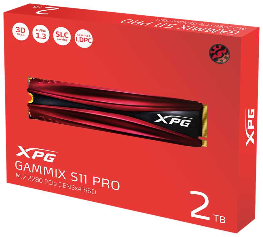 Твердотельный накопитель XPG GAMMIX S11 Pro 2 ТБ (AGAMMIXS11P-2TT-C) фотография 2