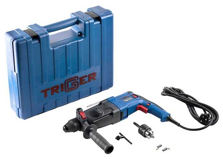 Триггер 20027 Перфоратор 28мм 800Вт 3режима 3,2Дж кейс фотография 8