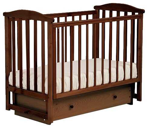 Кроватка ЛЕЛЬ (Кубаньлесстрой) Лютик АБ 15.2, классическая, поперечный маятник фотография 6