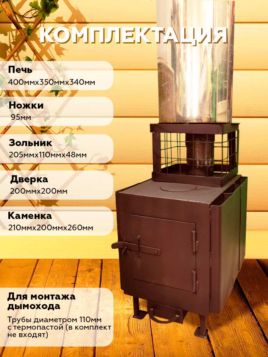 Печь для бани с каменкой сетка 2 мм стандарт фотография 1