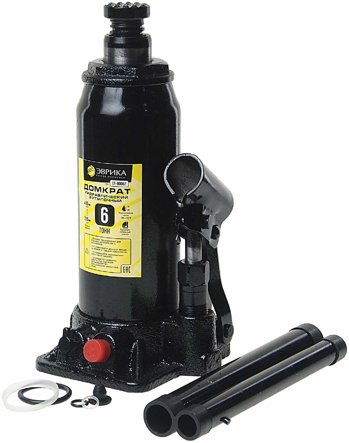 Домкрат гидравлический ER-80062S Домкрат гидравлический бутылочный (ER-80062S)