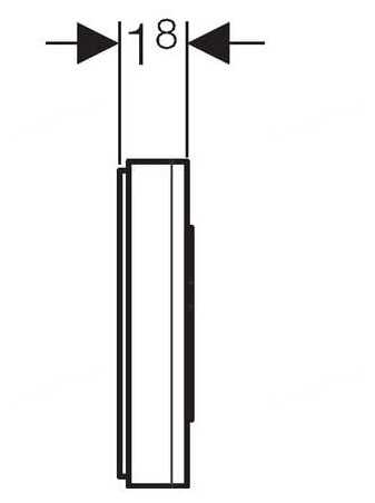 Кнопка смыва GEBERIT 241.568.00.1 HYTRONIC фотография 2