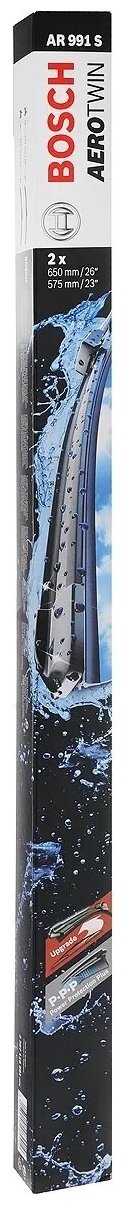 Щетка стеклоочистителя бескаркасная Bosch Aerotwin AR991S, 2 шт. фотография 11