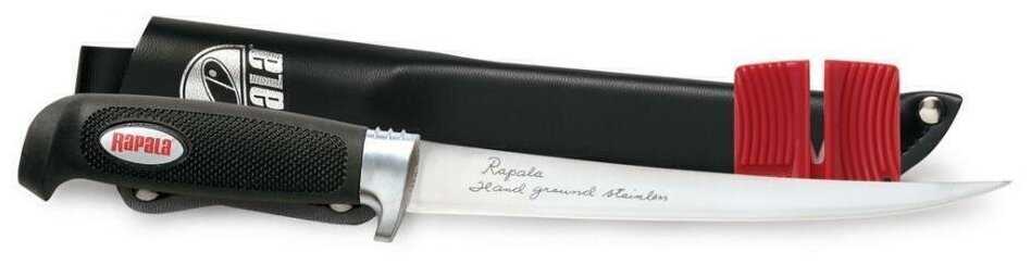Нож туристический Rapala Филейный нож Soft Grip Fillet Knives, длина лезвия 23 см фотография 1