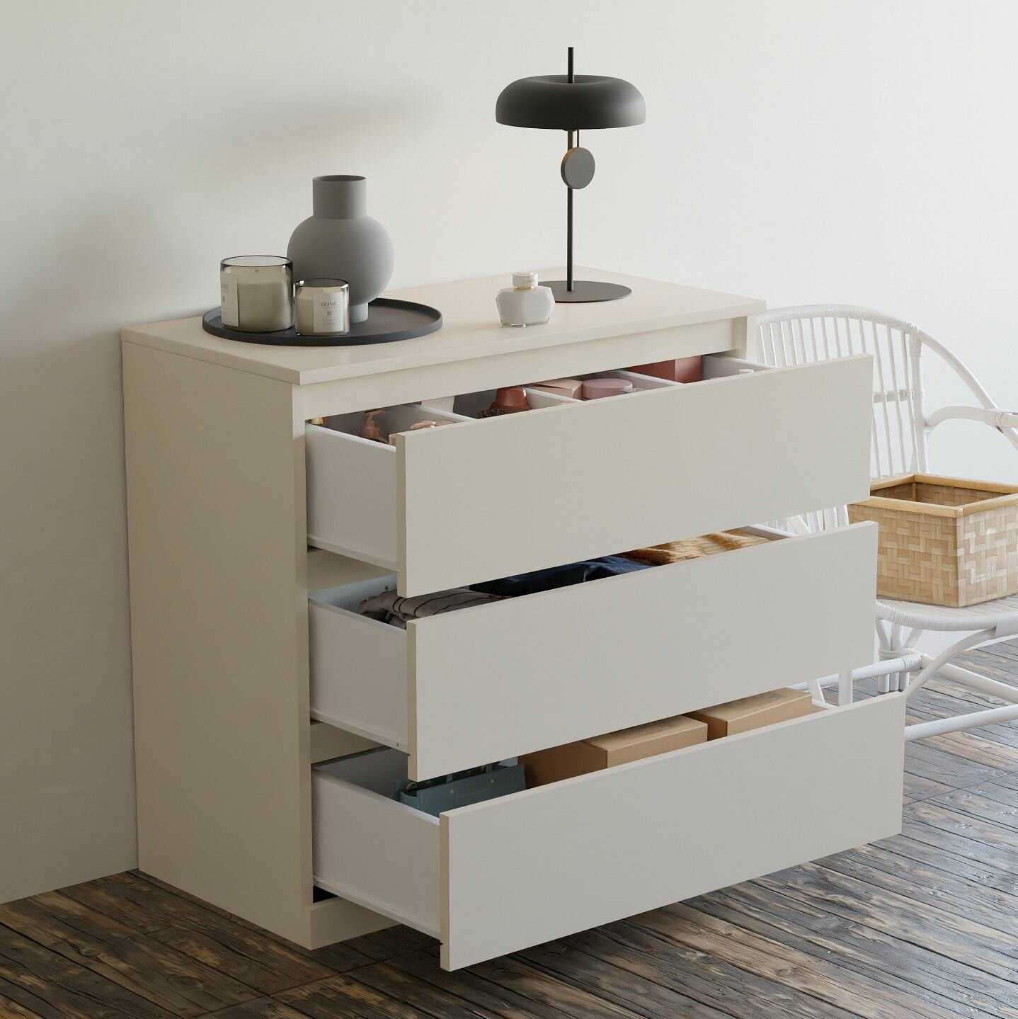 Комод для одежды Марм Комод для одежды Марм (70х35х67 см, 3 ящика) фотография 16