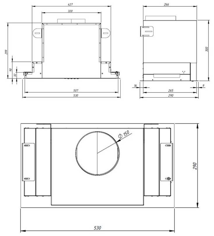 Вытяжка AKPO Neva Glass WK-6 60 IX фотография 1