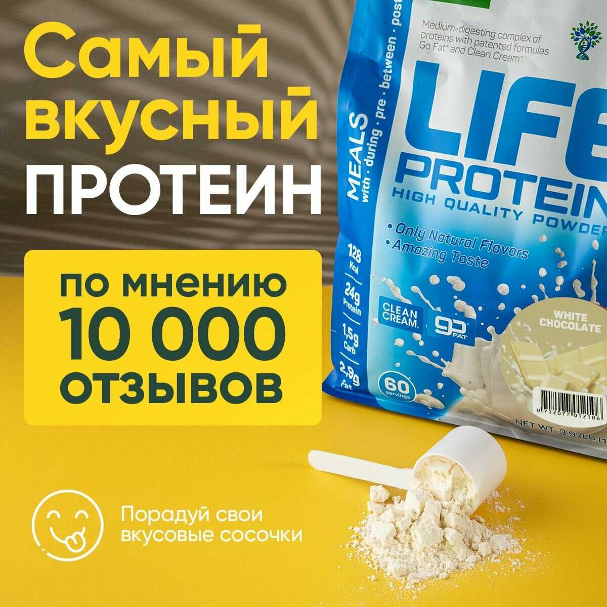Протеин Life Protein Протеин сывороточный + Изолят (4LB) фотография 27
