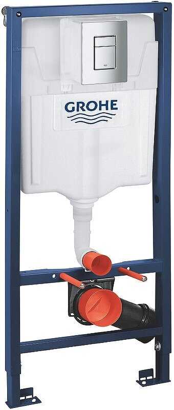Инсталляция Grohe Rapid SL (38772001) + унитаз Fubini FB001 безободковый фотография 7