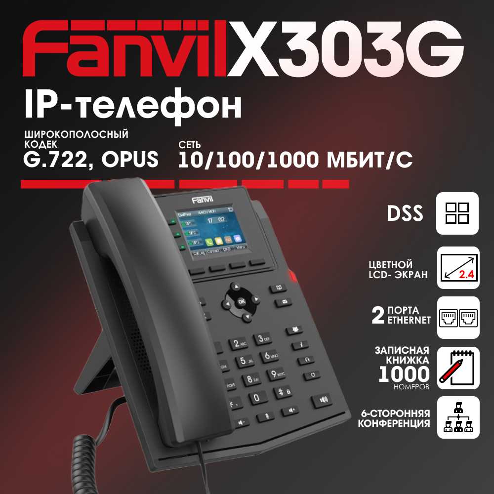IP-телефон Fanvil X303G фотография 3