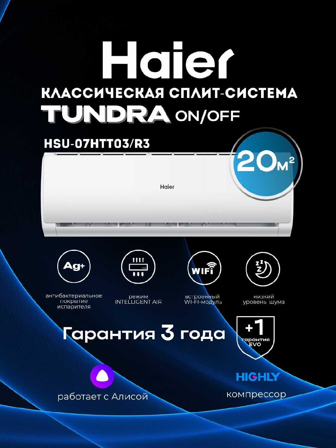 Настенный кондиционер Haier HSU-12HTT103/R3