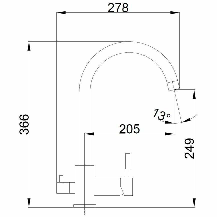 Смеситель для кухни Haiba HB76819-3 фотография 3