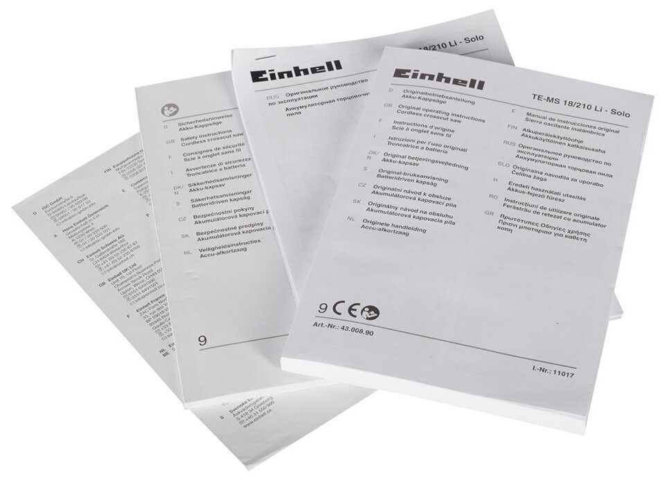 Торцовочная аккумуляторная пила Einhell TE-MS 18/210 Li-0 фотография 17