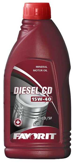 Минеральное моторное масло Favorit Diesel CD 15W-40