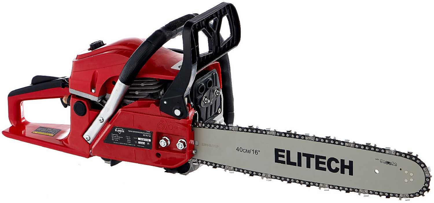 Бензопила цепная ELITECH БП 45/16 (2.4 л.с) фотография 1