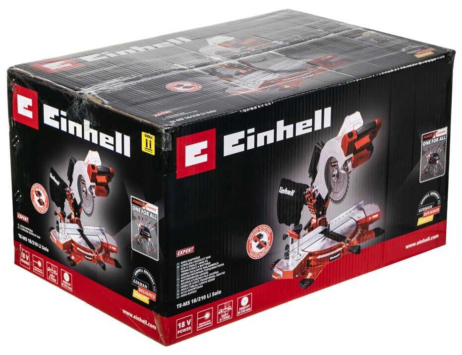 Торцовочная аккумуляторная пила Einhell TE-MS 18/210 Li-0 фотография 18