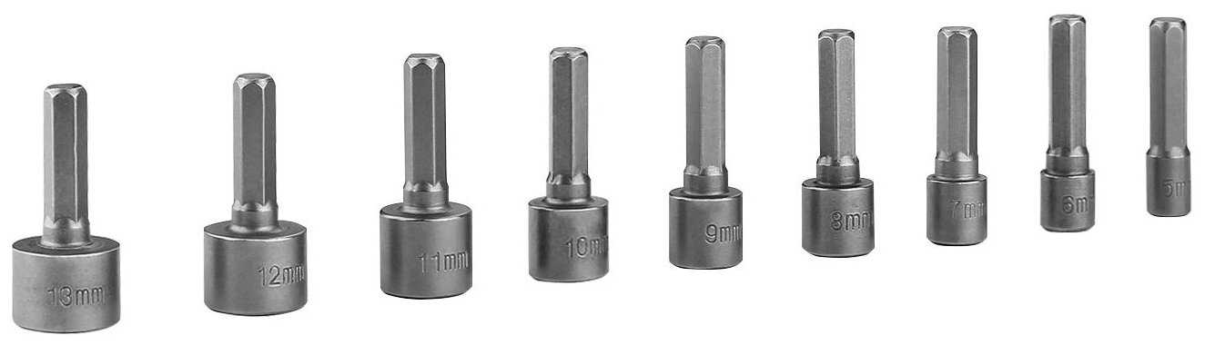 Набор торцевых головок DEKO BS09 065-0583, 9 предм. фотография 2