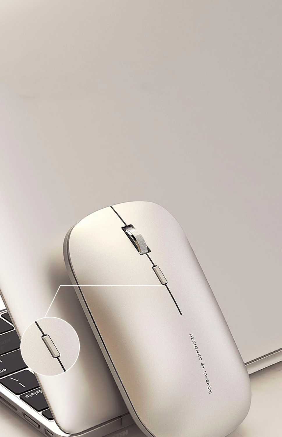 Беспроводная бесшумная мышь EWEADN Q2 фотография 9