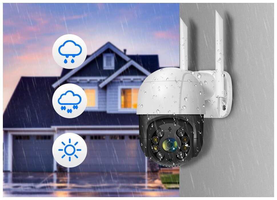 Уличная поворотная IP камера видеонаблюдения WiFi Smart Camera Hiseeu WHD31 фотография 4