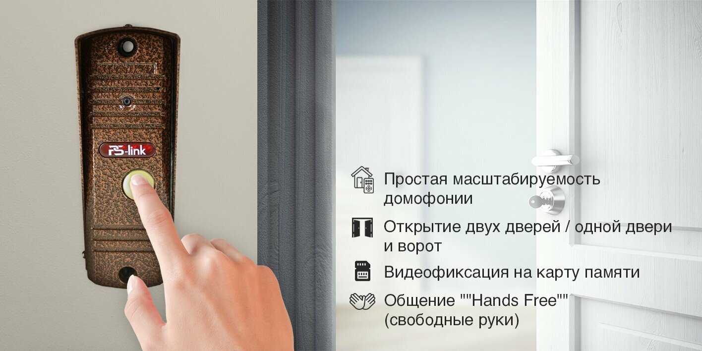 Комплект видеодомофона PS-link KIT-706DP-201CR фотография 13