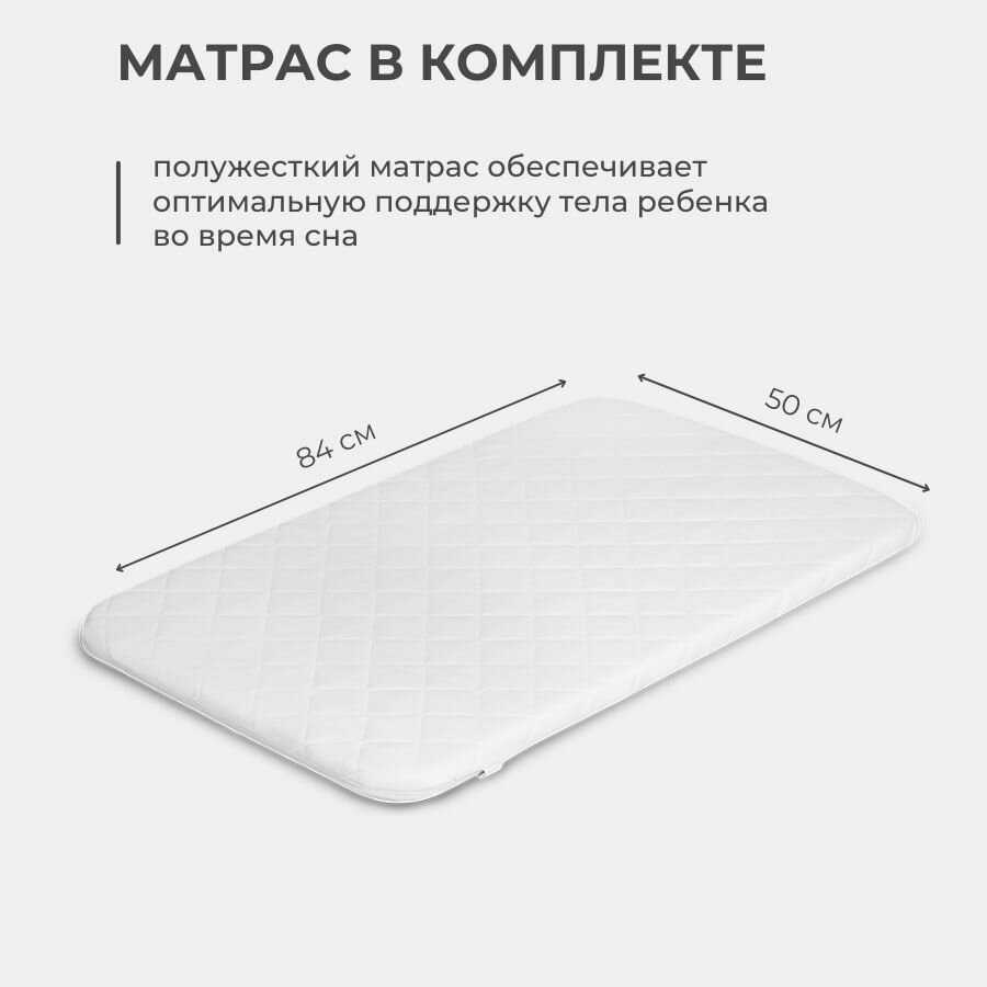 Приставная кроватка люлька Lionelo Leonie Plus фотография 6