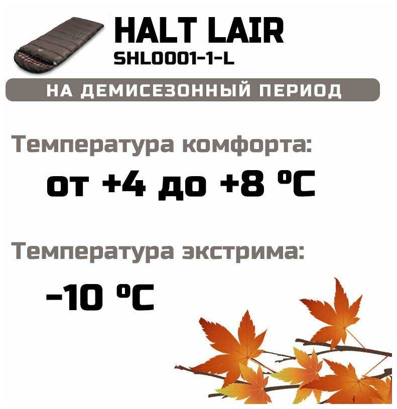 Спальный мешок одеяло HALT LAIR (t extr -10 °С, 230х80, молния слева) фотография 26