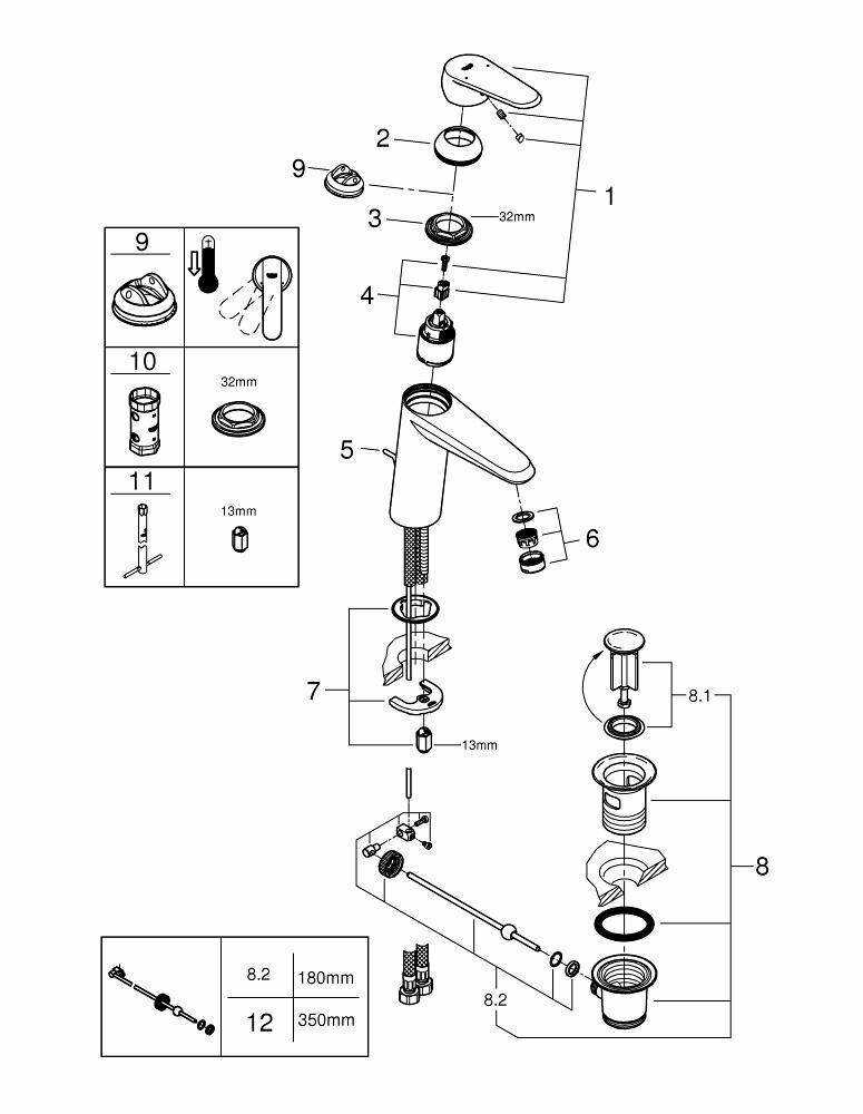 Смеситель для кухни Grohe Eurodisc Cosmopolitan (23448002) фотография 17